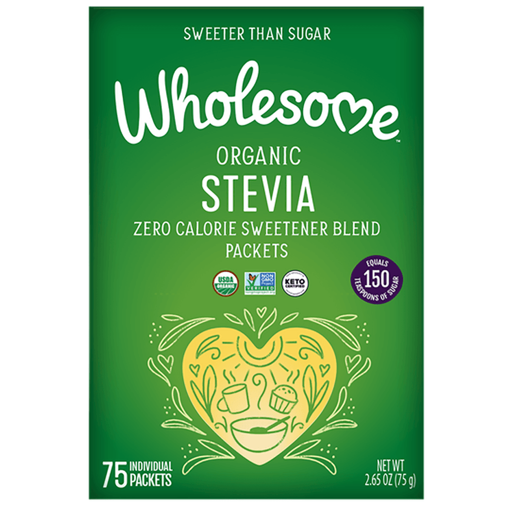 Wholesome Organic Stevia 75ct 2.65oz - Seabra Foods Online