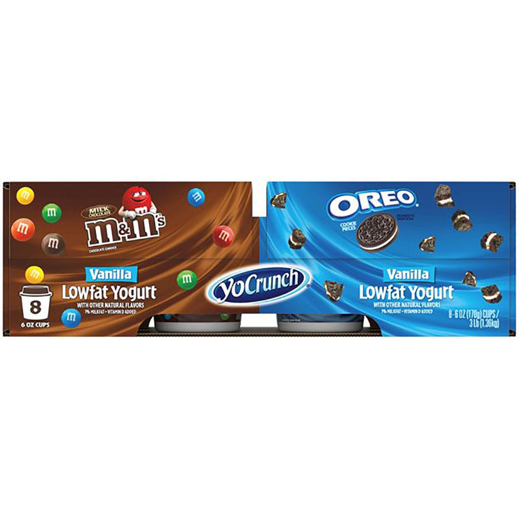 Yocrunch Oreo/M&Ms Ygrt 8 Pk - Seabra Foods Online