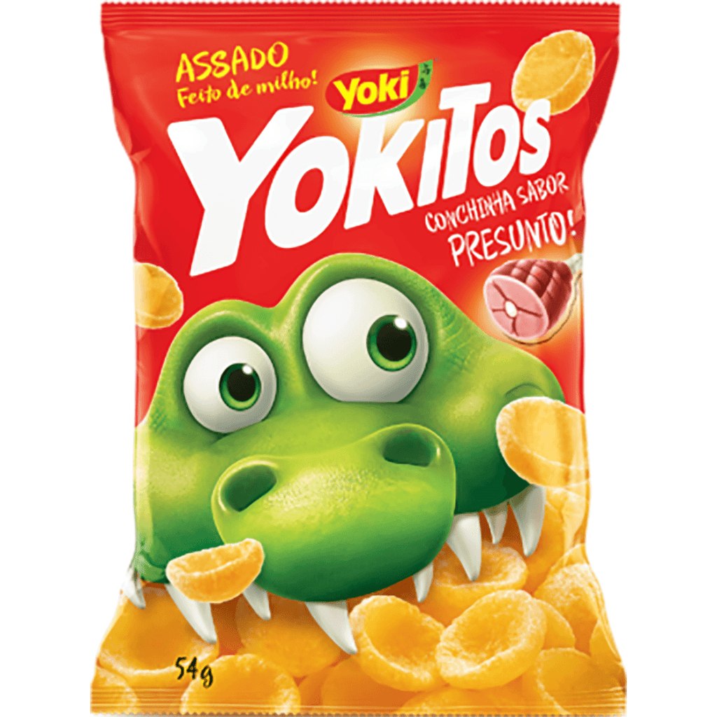 Yoki Yokitos Conchinhas Presunto 1.9oz - Seabra Foods Online