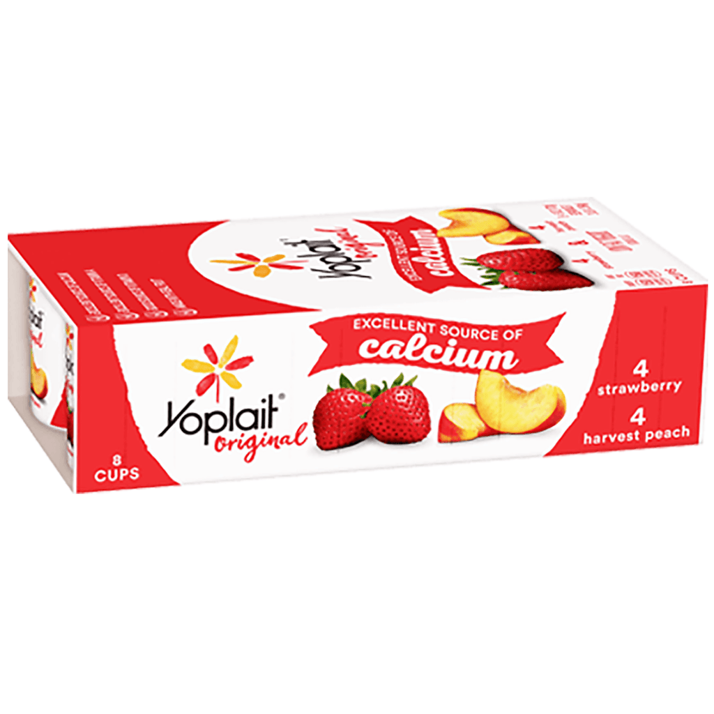 Yoplait Strawb/Harvest Peach 8PK - Seabra Foods Online